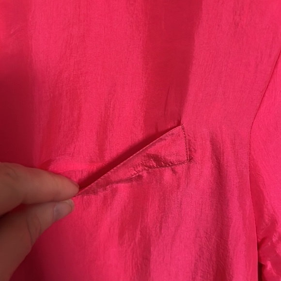 Campaignie Internationale Express Hot Pink silk 90s oversized blazer - Picture 2 of 15